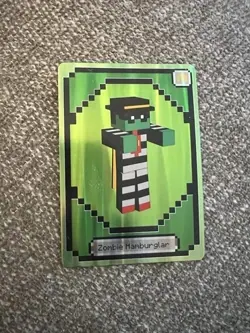 McDonalds Minecraft Zombie Hamburgler Card Code ( Code Only) With Unused Code - Image 1