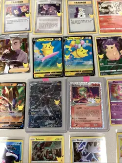 Pokemon TCG Celebrations 26 Card Lot Flying Pikachu Surfing Pikachu Zekrom Mew - Image 2