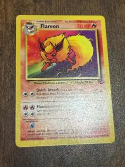 Pokemon Card - Flareon from the Jungle Set - Trading Card Game - Image 3