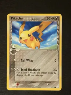 Pokemon Pikachu TCG Delta Species EX Holon Phantoms Common Card 79/110 LP - Image 1