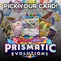 Prismatic Evolutions - Choose Your Card - Reverse Holo, Rare, ex, IR+ - NM - SV7 - Image 1
