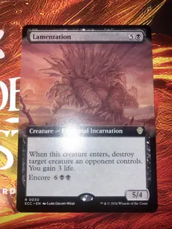 Lamentation (Extended Art) Commander: Lorwyn Eclipsed Regular - Image 1