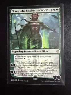 MTG - NM - Nissa, Who Shakes the World - War of the Spark - Image 1