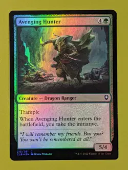 FOIL Avenging Hunter x1 Commander Legends: Battle for Baldur's Gate 1x MTG - Image 1