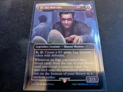 MTG Magic the Gathering FOIL Atla Palani, Nest Tender / Dr. Ian Malcolm SLD! - Image 1