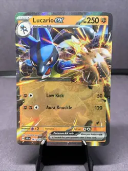 Pokemon TCG Lucario EX 082/142 Double Rare Holo SV07: Stellar Crown NM/M - Image 1