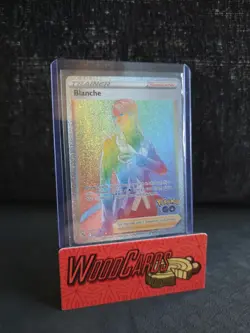 Blanche Rainbow (Secret) Secret Rare Pokemon GO 082/078 Full Art Trainer Support - Image 1