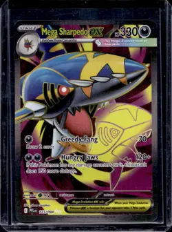 2025 Pokemon Phantasmal Flames Mega Sharpedo ex Ultra Rare #113/094 - Image 1