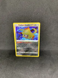 Pokemon TCG Radiant Jirachi Silver Tempest 120/195 Holo Radiant Rare NM - Image 1