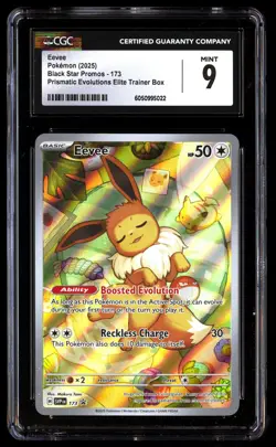 CGC 9 Eevee 173 Pokemon Black Star Promos 2025 English - Image 1