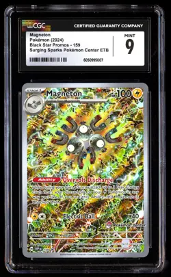 CGC 9 Magneton 159 Pokemon Center Pokemon Black Star Promos 2024 English - Image 1