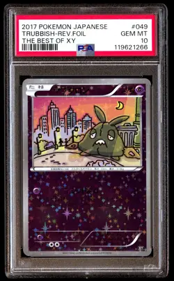 PSA 10 Trubbish Reverse Holo 049 Pokemon The Best Of XY Japanese 2017 - Image 1