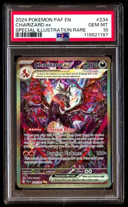 PSA 10 Charizard EX 234 Pokemon Paf En Paldean Fates 2024 Special Illustration R - Image 1