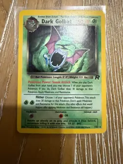 Pokemon Team Rocket Dark Golbat Holo #7/82 NM - Image 1