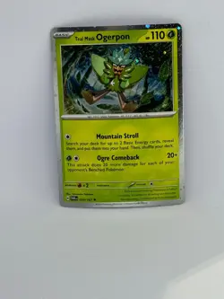 Pokemon Card Teal Mask Ogerpon 024/167 Twilight Masquerade COSMOS HOLO RARE - Image 1