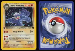 Dark Machamp 10/82 Rare Team Rocket Holo 1st Edition Pokemon - Image 3