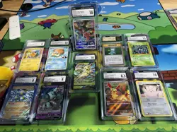 Pokemon TCG Lot Of 10 Cgc Slabs - Image 1