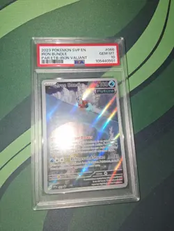 🔥Pokemon TCG Iron Bundle SVP 066 ETB-Promo Scarlet & Violet Promo PSA 10 MINT - Image 1