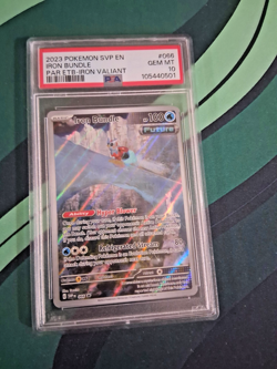 🔥Pokemon TCG Iron Bundle SVP 066 ETB-Promo Scarlet & Violet Promo PSA 10 MINT - Image 4