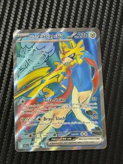 Hop's Zacian EX 176/159 Journey Together Pokemon TCG Full Art Ultra Rare - Image 1