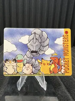 Pokemon Vintage Pocket Monsters Vending HOLO Prism Sticker Bandai 1999 Nintendo - Image 2
