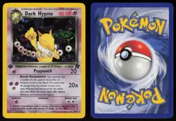 Dark Hypno 9/82 Rare Team Rocket Holo 1st Edition Pokemon - Image 3