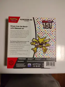Pokemon TCG Scarlet and Violet - 151 Alakazam ex Collection Box - 4 Packs 820650855269 - Image 2