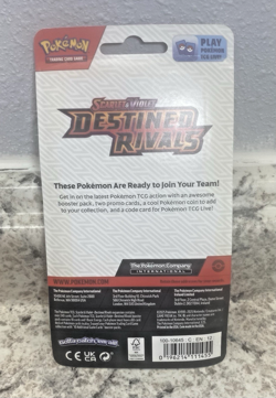 POKEMON Destined Rivals single pack blister set coin factory seal Rabsca - Image 2