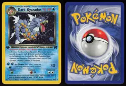 Dark Gyarados 8/82 Rare Team Rocket Holo 1st Edition Pokemon - Image 3