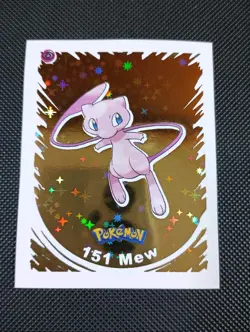 2022 POKEMON Prizma Sticker #151 Mew Gold Star Holo Peru US Seller - Image 1