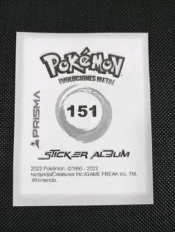 2022 POKEMON Prizma Sticker #151 Mew Gold Star Holo Peru US Seller - Image 2