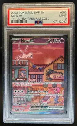 2023-25 Pokemon SV Black Star Promos SVP EN Mew ex #053 PSA 9 - Image 1