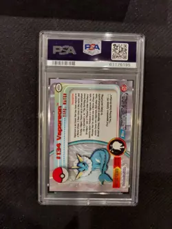 PSA 9 Vaporeon Foil Topps Pokemon Animation Series 3 - Image 2