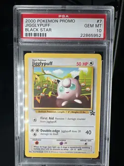 2000 Pokemon Jigglypuff #7 Black Star Promo PSA 10 🔥🔥🔥 - Image 1