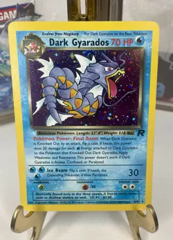 Pokemon TCG Dark Gyarados Team Rocket 8/82 Holo Rare Unlimited 2000 - Image 1