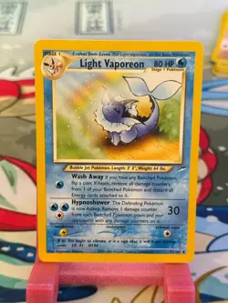 Light Vaporeon 92/105 Neo Destiny LP Pokemon - Image 1