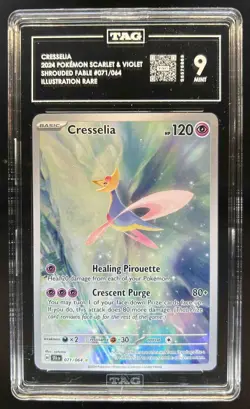 2024 Pokemon Shrouded Fable Cresselia #071/064 TAG 9 - Image 1