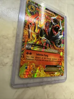 Mega M HOUNDOOM EX 22/162 XY BREAKthrough HOLO FULL ART Pokemon - Image 4