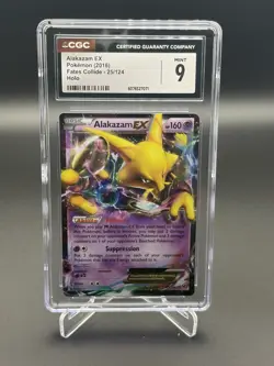 Alakazam EX Pokemon (2016) Fates Collide Holo 25/124 CGC 9 Mint - Image 1