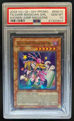 2002 Yu-Gi-Oh! Shonen Jump Promos Toon Dark Magician Girl #JUMP-EN010 PSA 10 - Image 1
