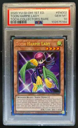 2020 Yu-Gi-Oh! 1st Edition Harpie Lady Collector's Rare #TOCH-EN002 PSA 10 - Image 1