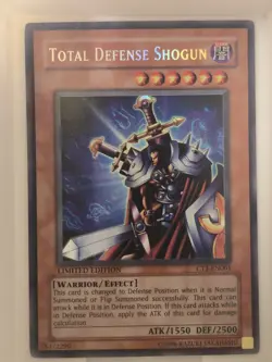 Yu-Gi-Oh! TCG Total Defense Shogun CT1-EN001 Limited Edition Warrior Effect Dark - Image 1