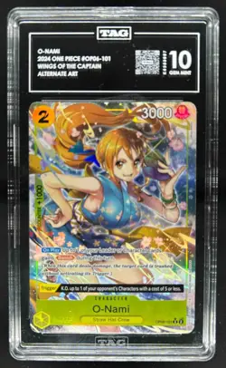 2024 One Piece Wings of The Captain O-Nami Alternate Art #OP06-101 TAG 10 - Image 1