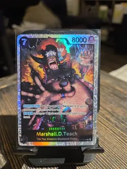 One Piece Starter Deck 27 Marshall D Teach Blackbeard ST27-005 SR Foil English - Image 1