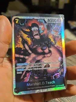One Piece Starter Deck 27 Marshall D Teach Blackbeard ST27-005 SR Foil English - Image 3