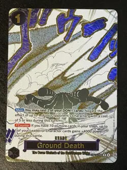 Ground Death One Piece OP14 Alternate Alt Art Event Manga Card OP14-096 - Image 1