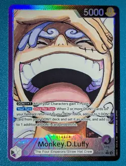 Monkey.D.Luffy #OP09-061 - Gear 5 Alt Art Leader | One Piece | NM | *See Desc - Image 1