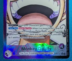 Monkey.D.Luffy #OP09-061 - Gear 5 Alt Art Leader | One Piece | NM | *See Desc - Image 4