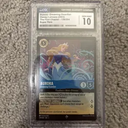 Aurora “Dreaming Guardian” Disney Lorcana (Super Rare) Non Foil 139/204 CGC 10 - Image 1