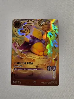 Disney Lorcana Winnie the Pooh Hunny Wizard Enchanted Fabled Holo 227/204 Chase - Image 1